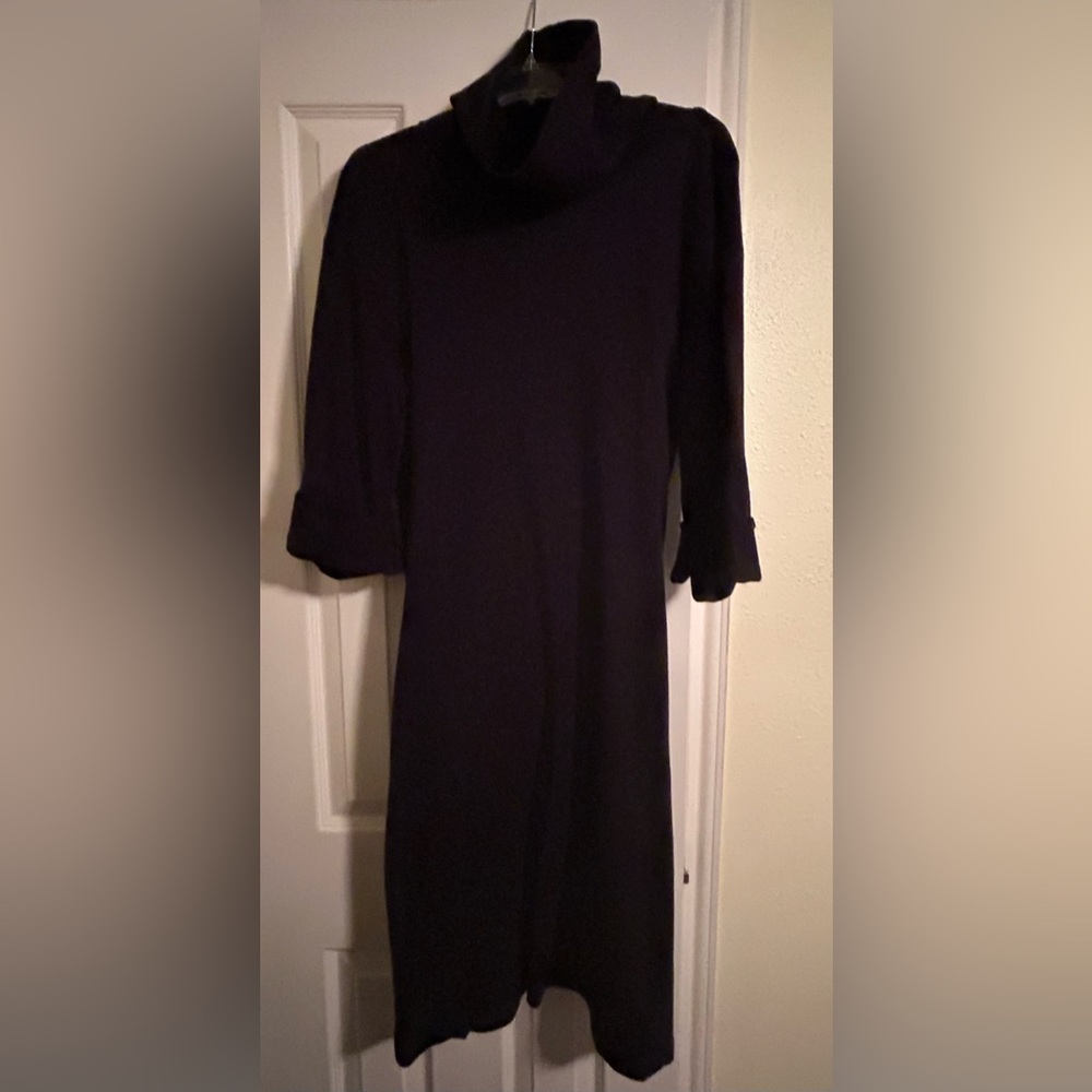 “Vintage” “Gene Ewing for BIS” cotton/cashmere backless dress. Size S.